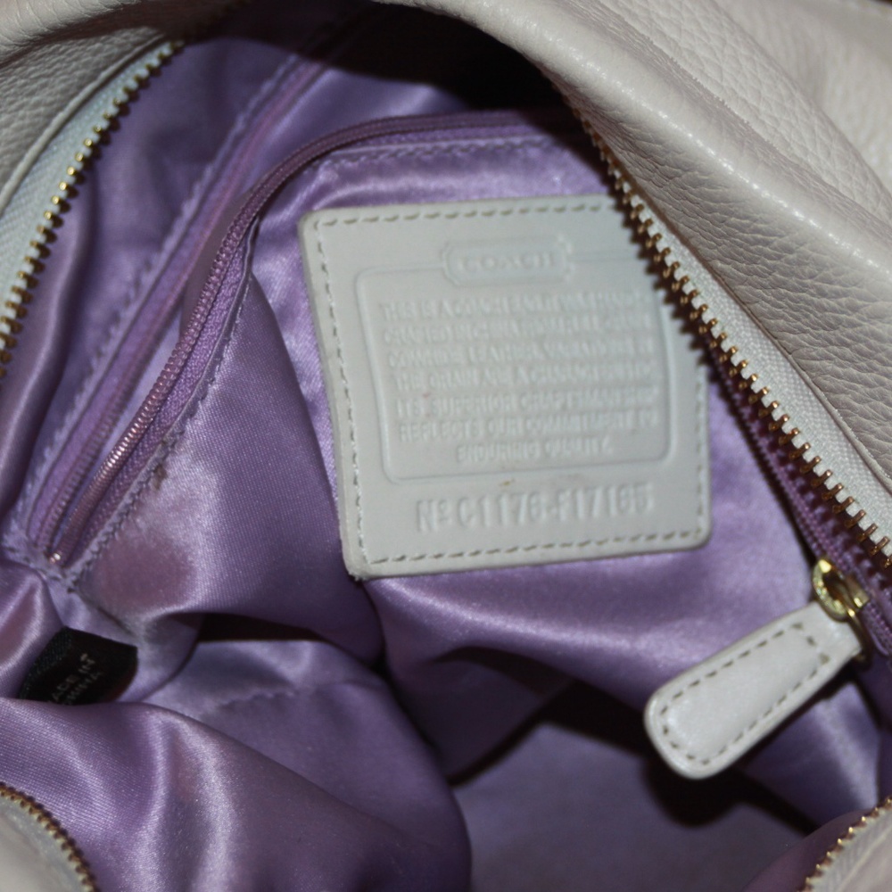 COACH F17165 Brooke White (Cream) Leather Handbag - Picture 9 of 9